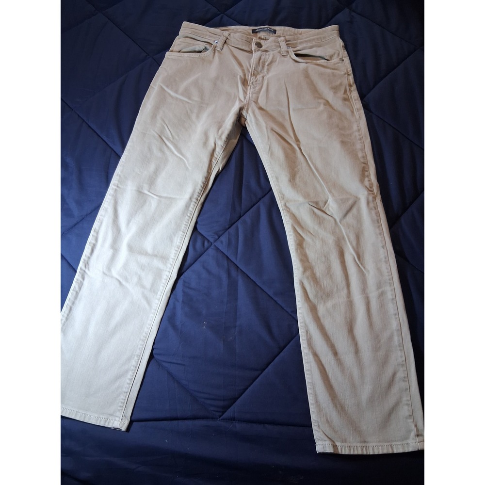 Mavi Zach Straight Leg Jeans Bundle Mens 34x30 Dark Indigo and Khaki Tan 2 Pairs - Picture 10 of 16